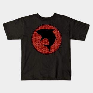 Shark circle wall Kids T-Shirt